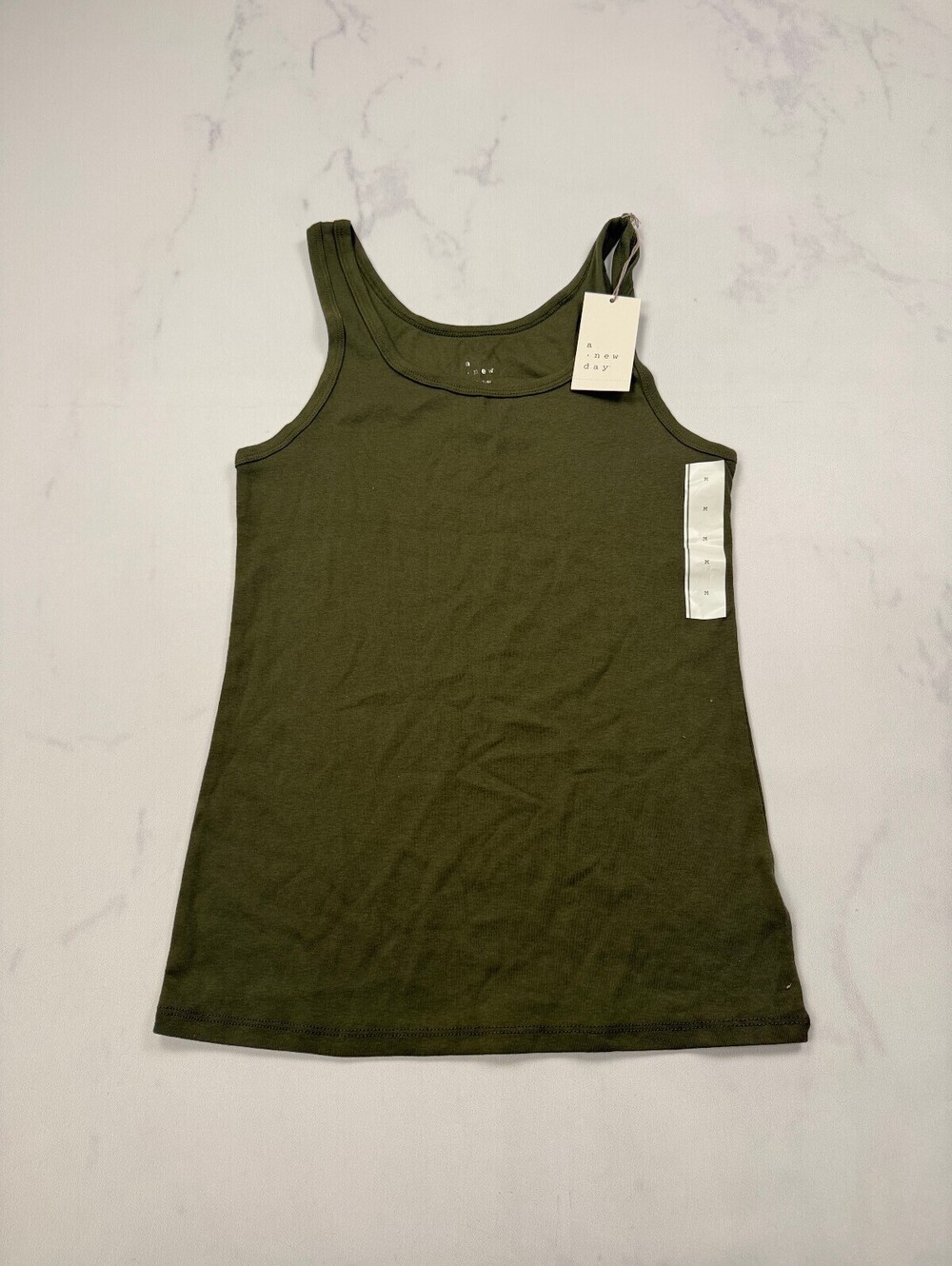 A New Day Tank Top Olive Current Minimalist - Womens Medium